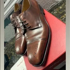 Ferragamo Fiorenzo FIORENZO BROWN PEBBLE CROC main image 4